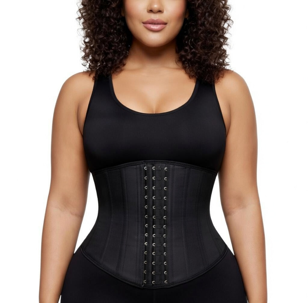 Steel Bone Latex Waist Trainer Belly Slimming
