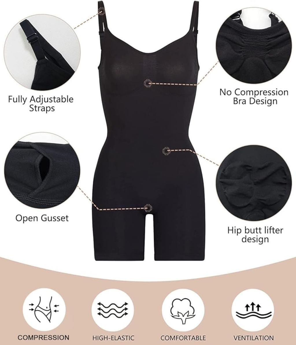 2 Pack Seamless Sculpting Bodysuit Bundle
