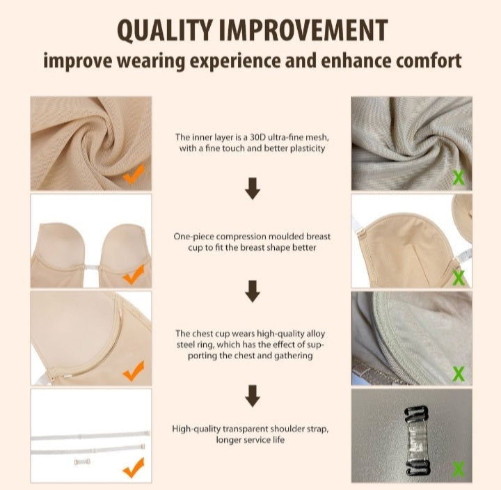 U Plunge Backless Thong Bodysuit